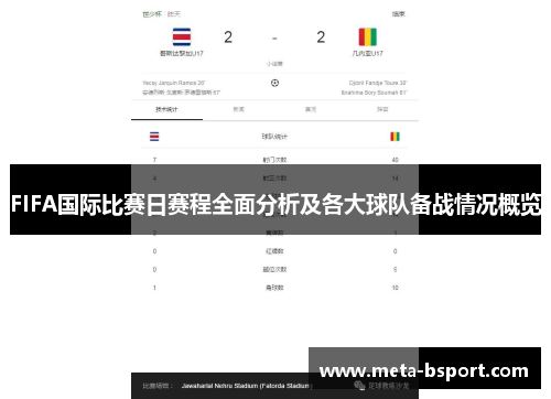 FIFA国际比赛日赛程全面分析及各大球队备战情况概览